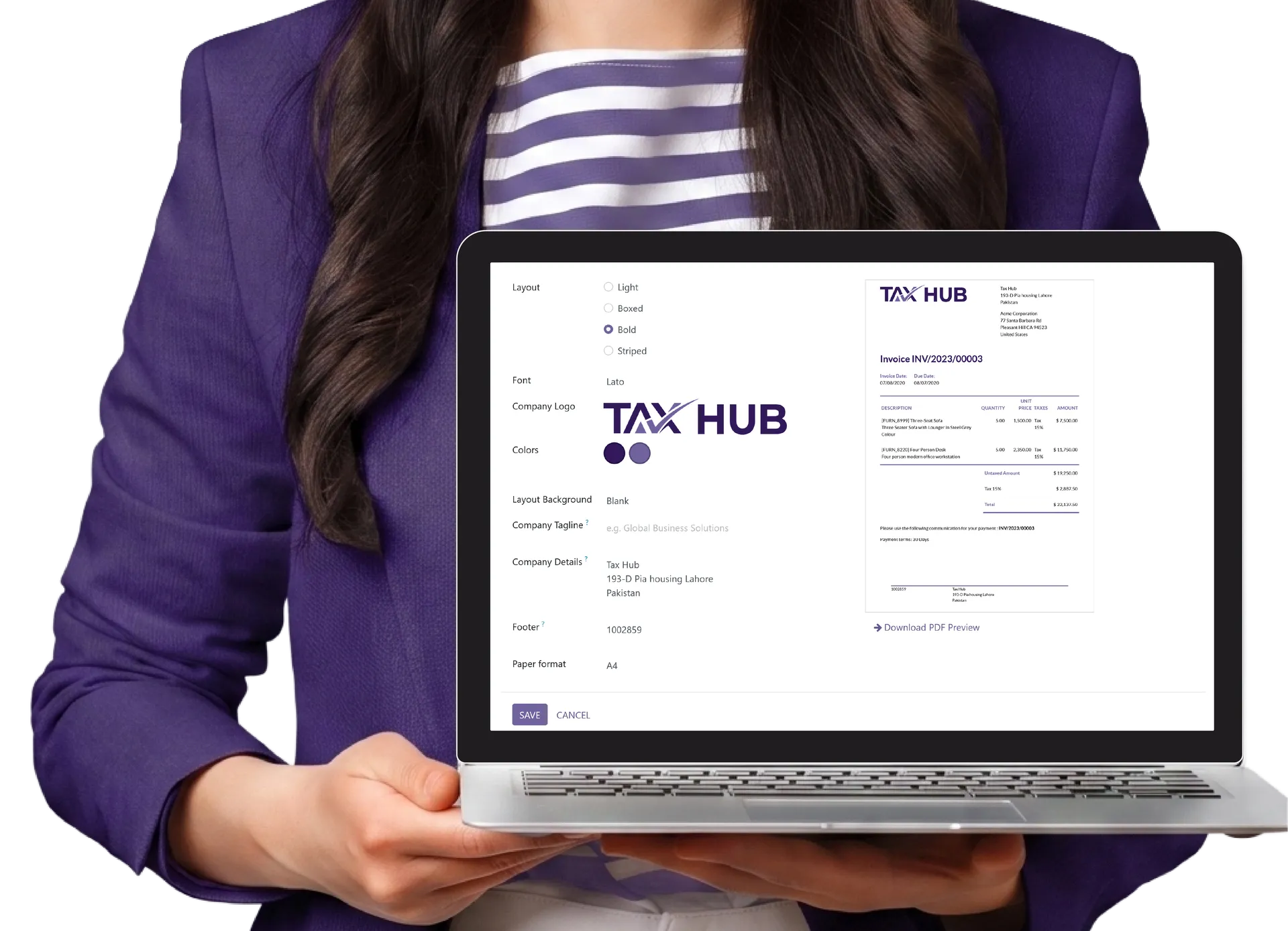 TaxHub platform: multi-user access with role-based permissions